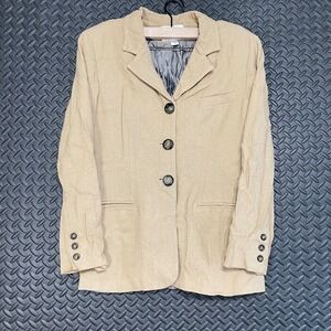 Vintage Compagnie Internationale Express‎ Wool Blend Khaki Blazer Jacket 9/10